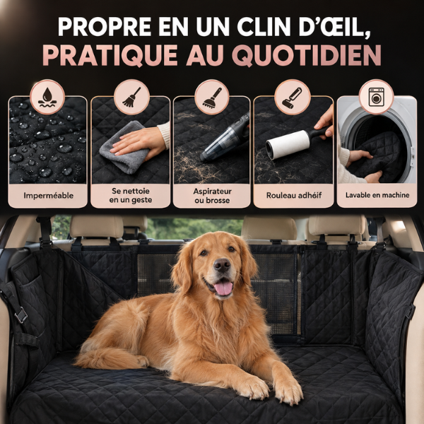 Housse de protection voiture pour chien - BaladeCanin+™ 🐶