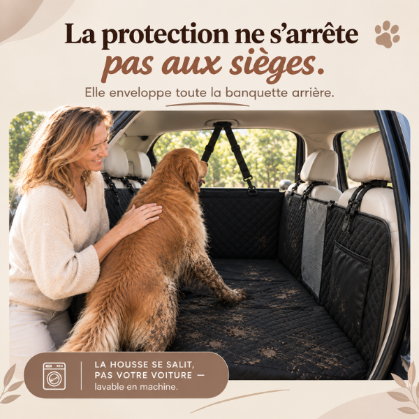 Housse de protection voiture pour chien - BaladeCanin+™ 🐶