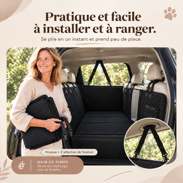 Housse de protection voiture pour chien - BaladeCanin+™ 🐶