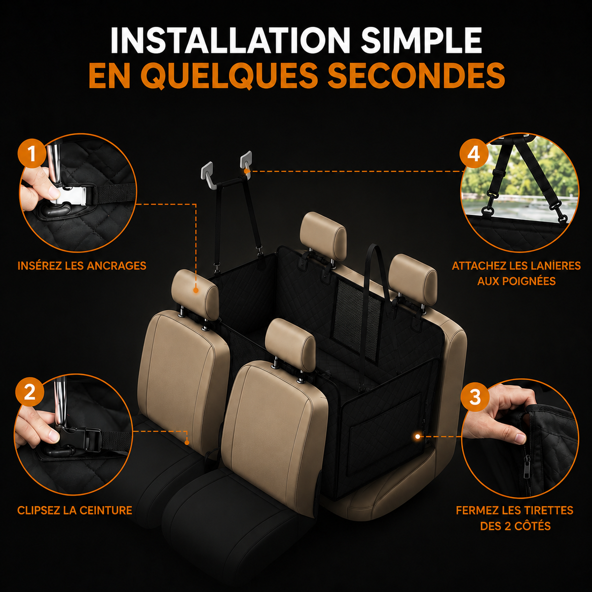 Housse de protection voiture pour chien - BaladeCanin+™ 🐶