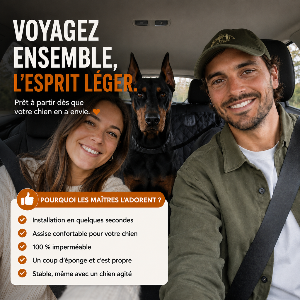 Housse de protection voiture pour chien - BaladeCanin+™ 🐶